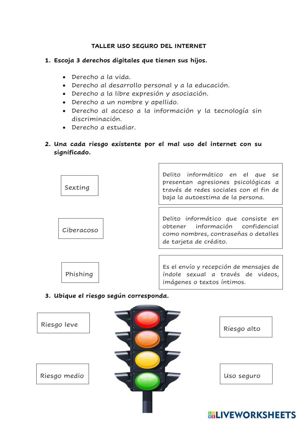 Uso seguro del internet