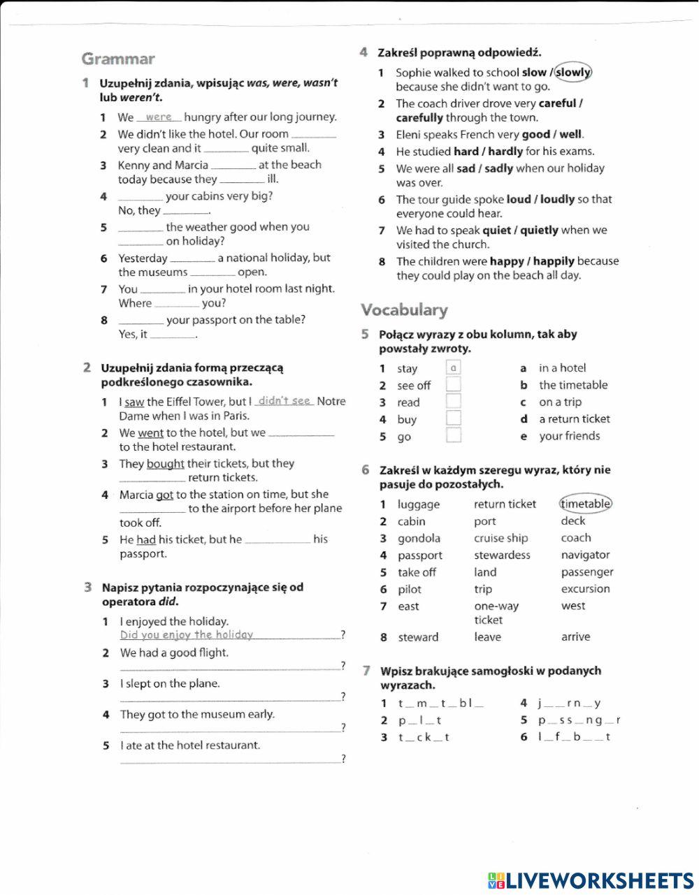Unit 2 - worksheet