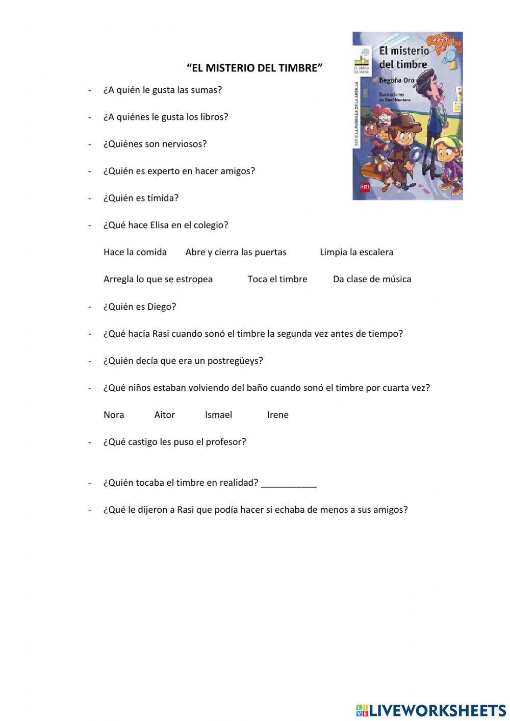 El misterio del timbre