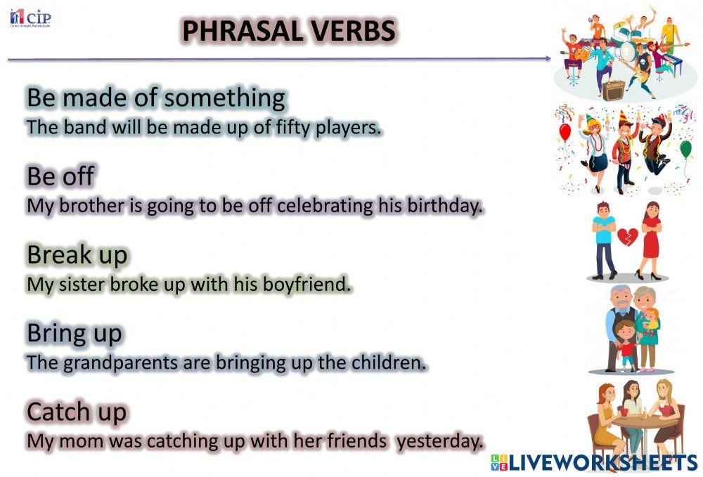 Week 1 Phrasal verbs