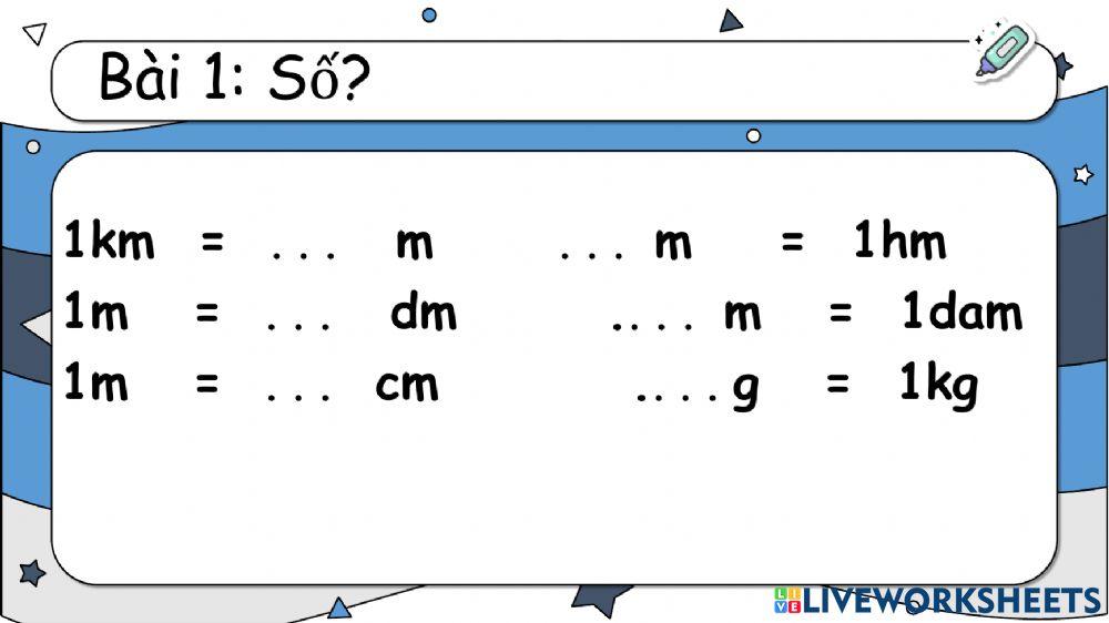 ÔN Toán đổi đơn vị đo và so sánh