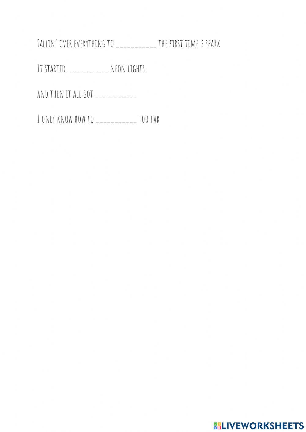 Bad Habits - Complete the lyrics