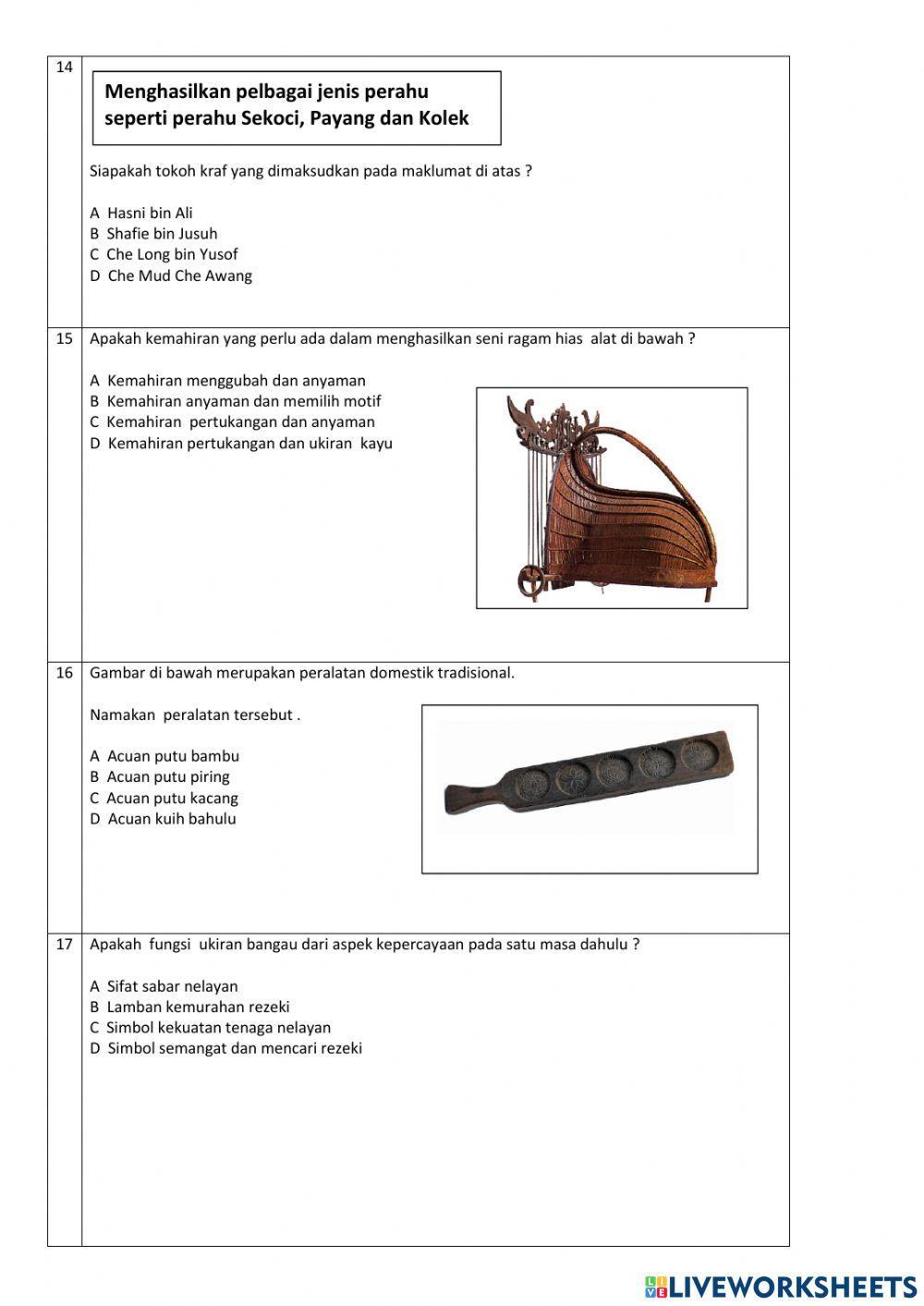 TINGKATAN 2 Tajuk 1 : Sejarah dan Apresiasi Seni Visual