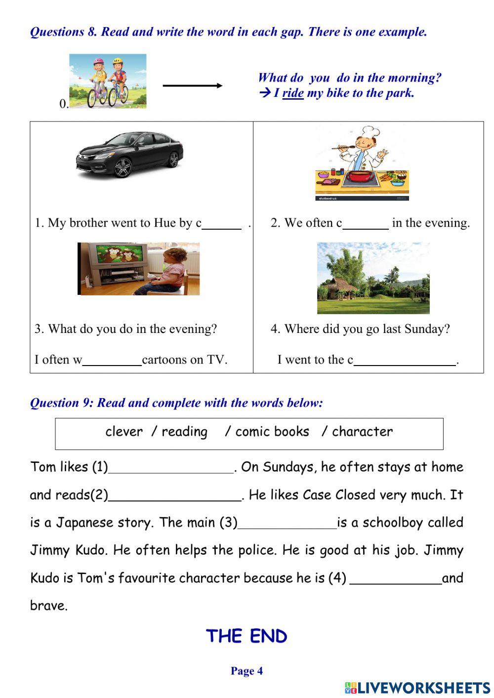 Tieng Anh lop 5 -1st Term test 06