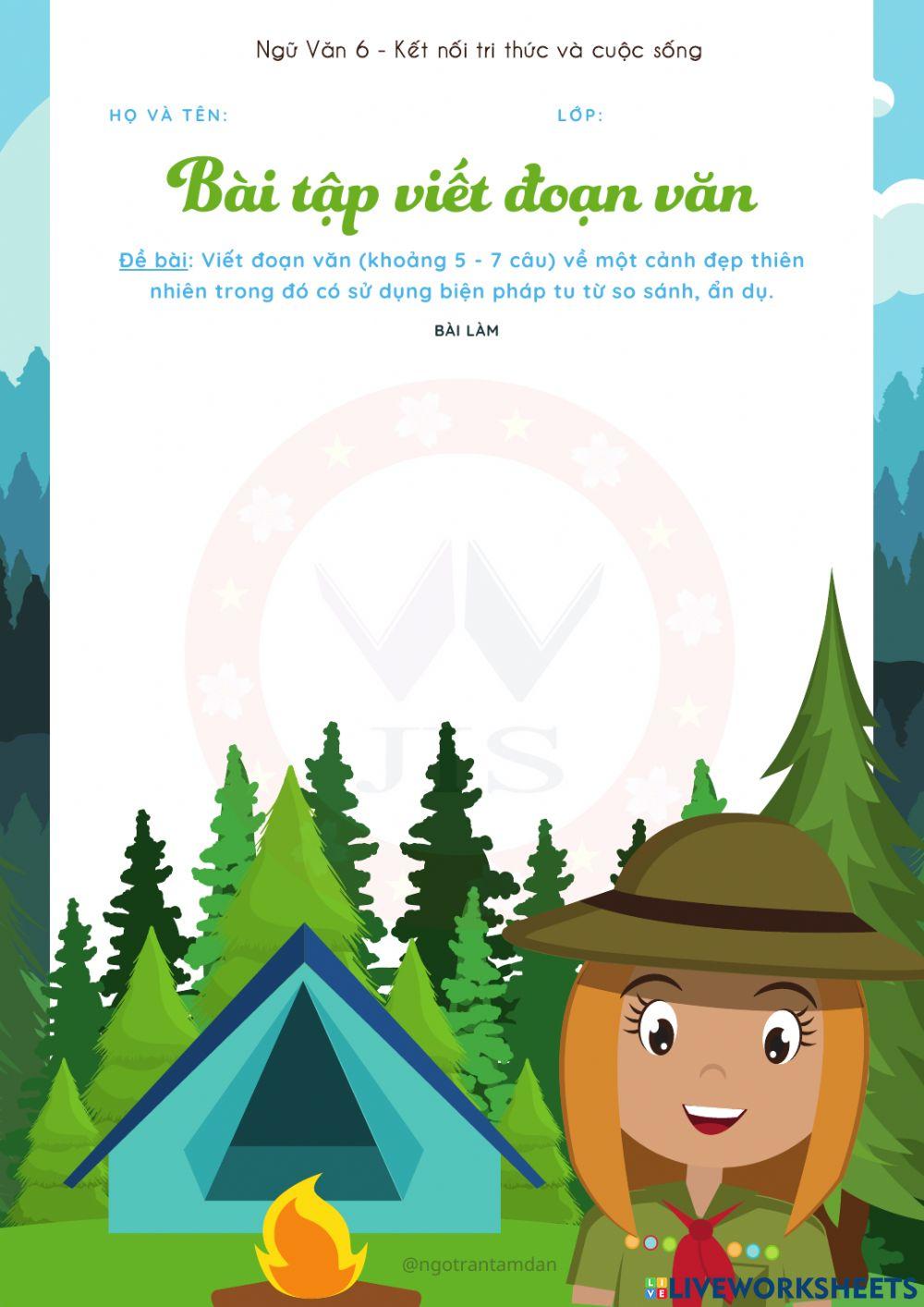 Bài tập viết đoạn (Bài 5)