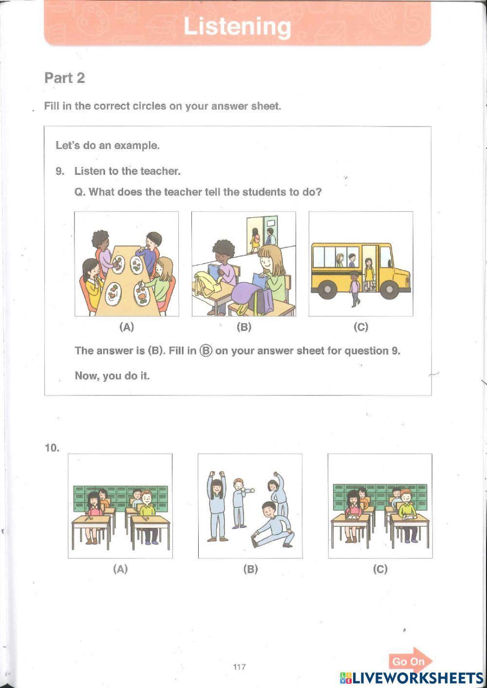 Toefl primary 1 Test Listening
