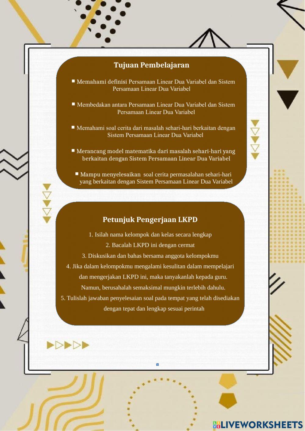 Lkpd spldv bagian 1 kelas 8