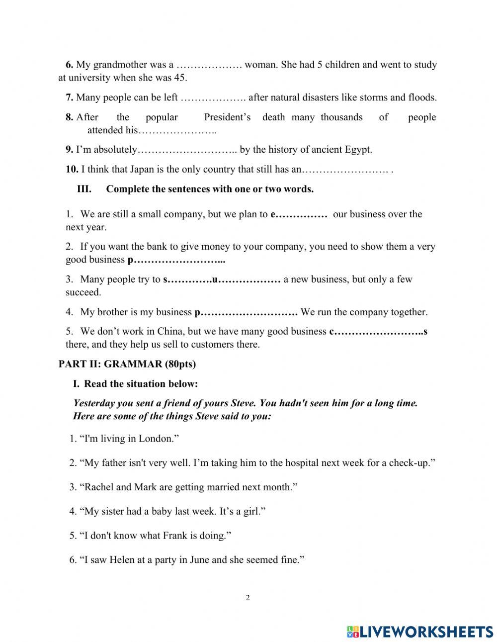 DS - Unlock 2 - Test 4 Grammar