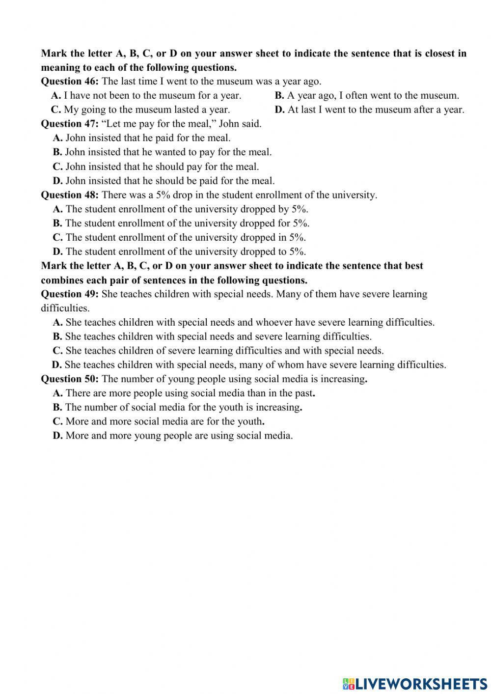 Test 5 on hk1 lop 12