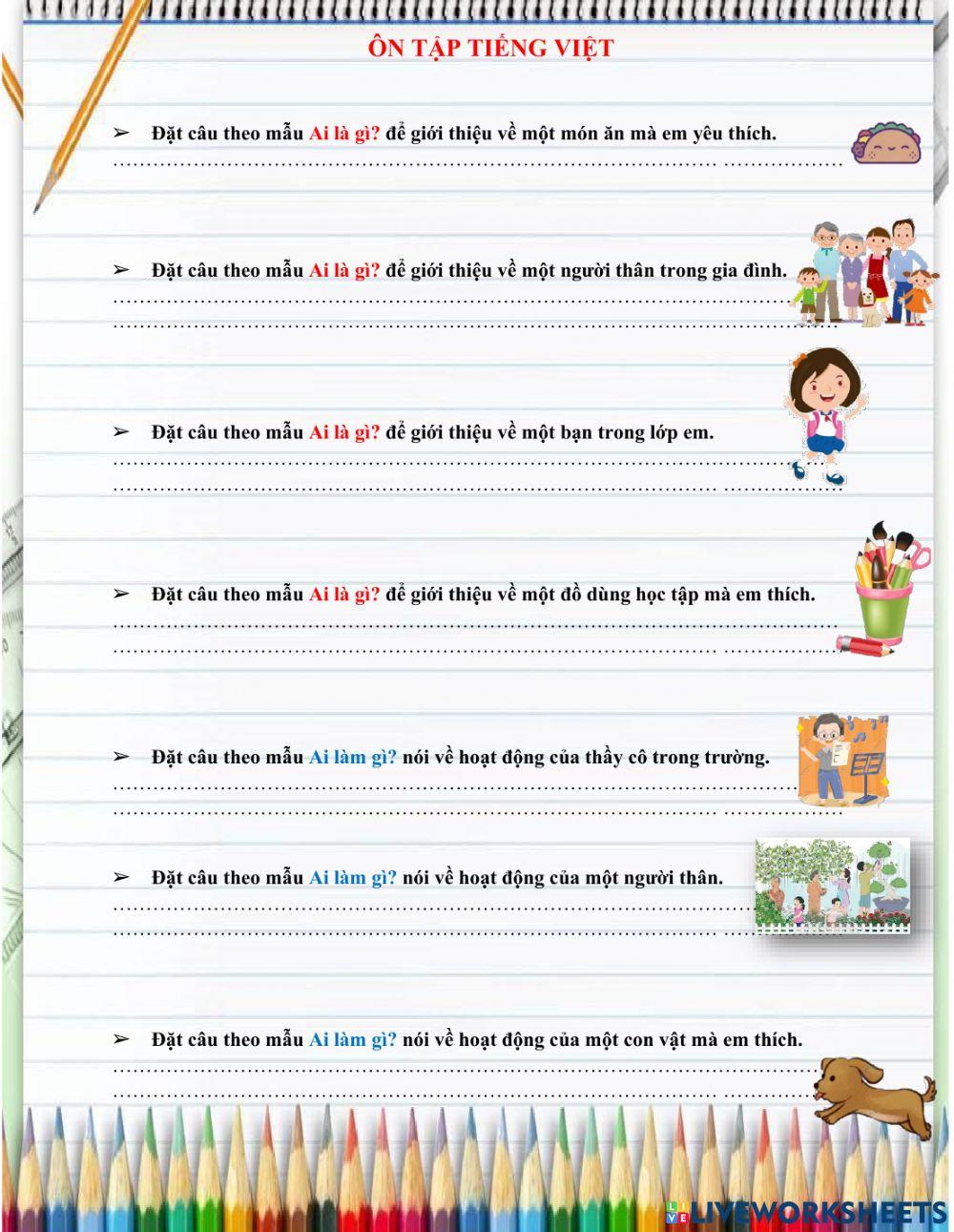 Ôn tập tiếng việt từ và câu