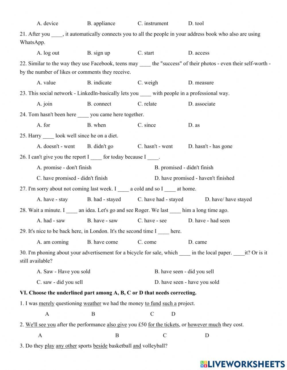 Unit 4. THE MASS MEDIA  PART 2: VOCABUALRY AND GRAMMAR