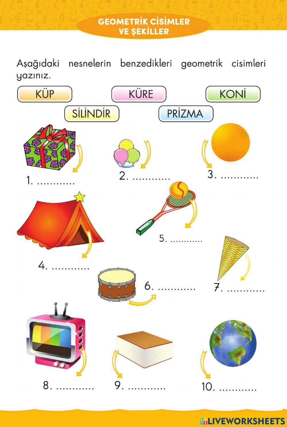 Geometrik Cisimler Ve Şekiller