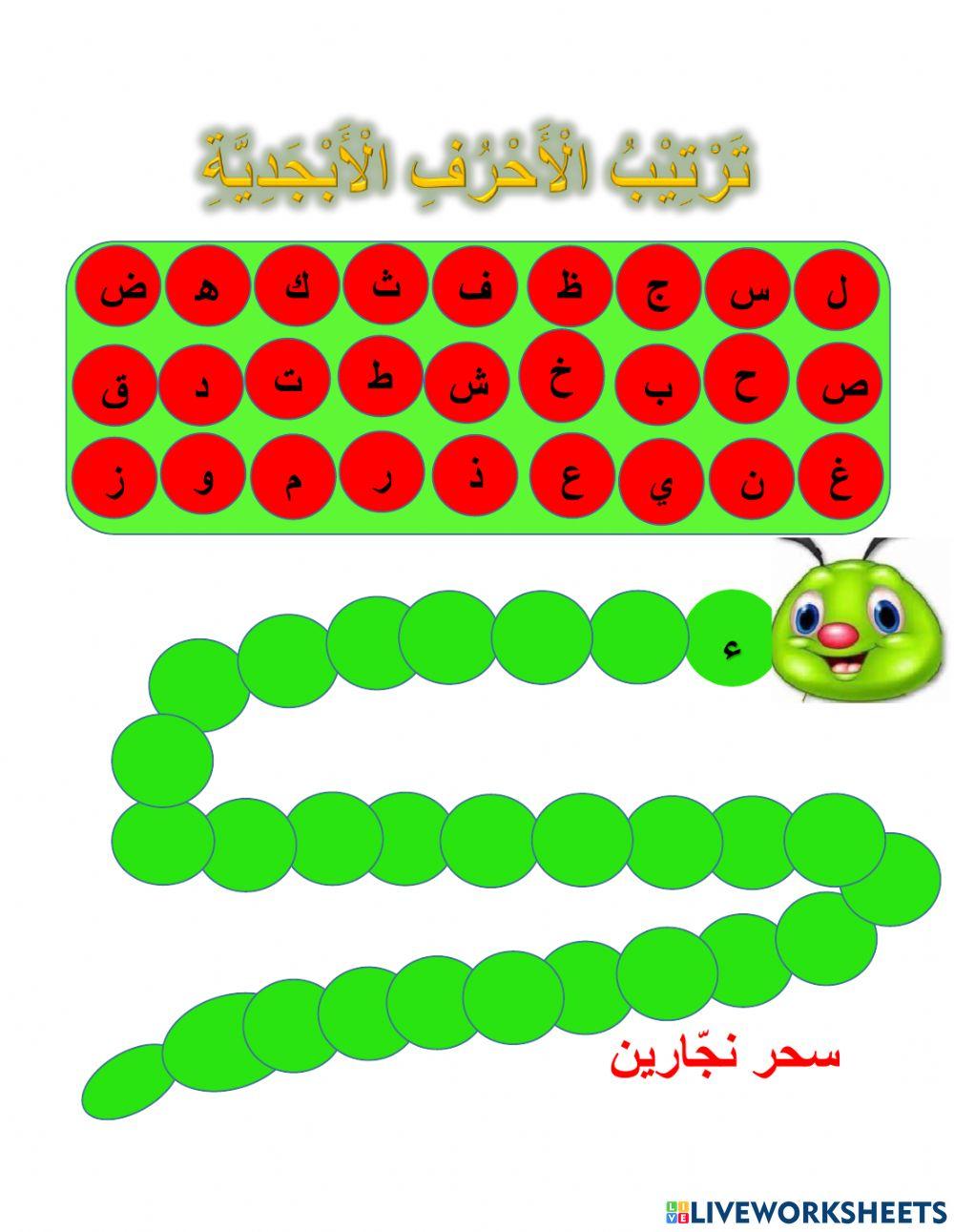 ترتيب الأحرف الأبجديّة
