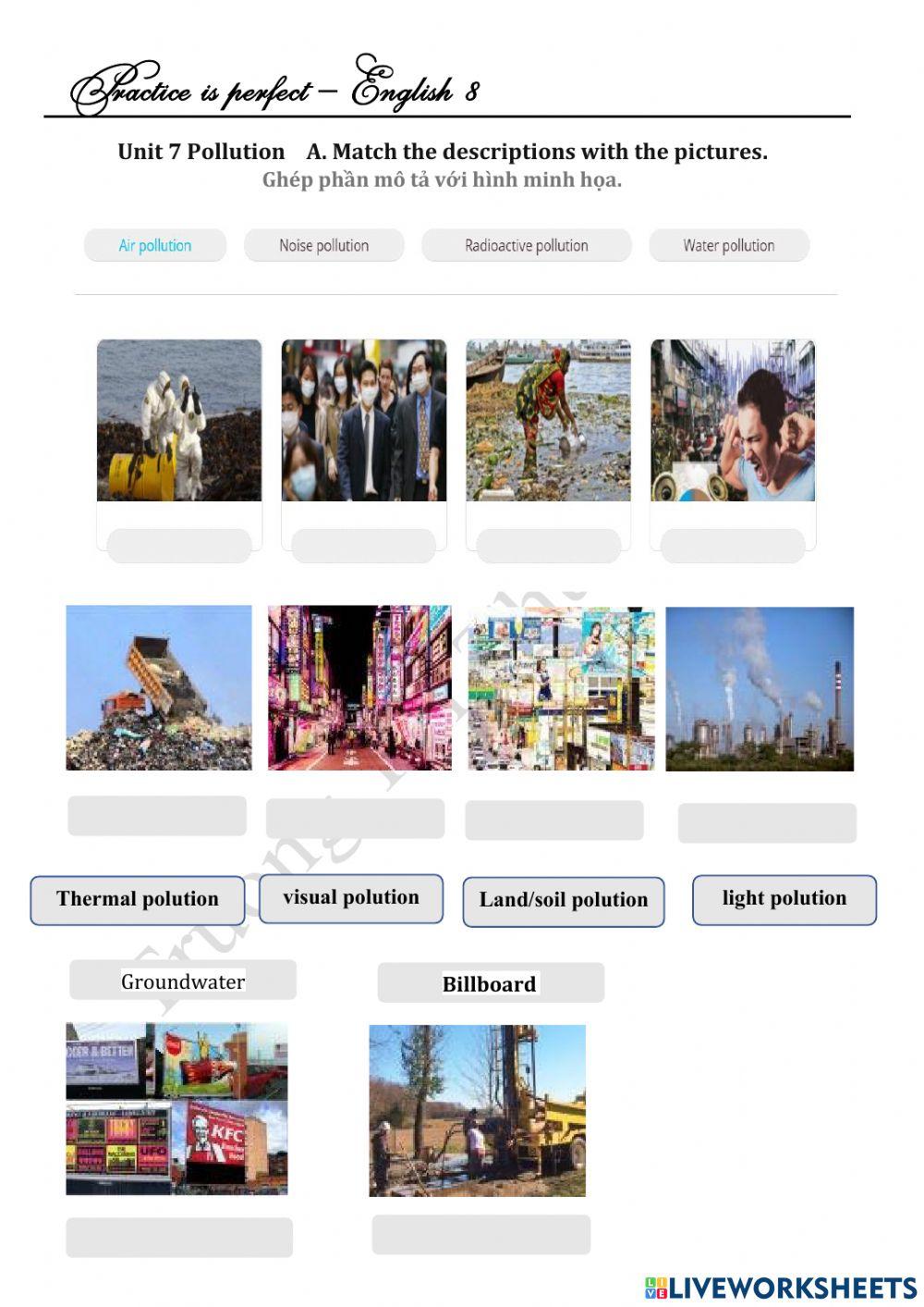 Unit 7 pollution E 8