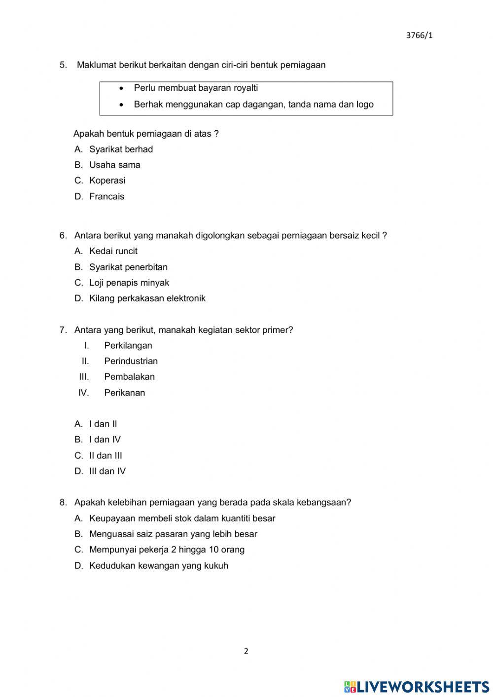 Percubaan spm melaka k1 (part1)