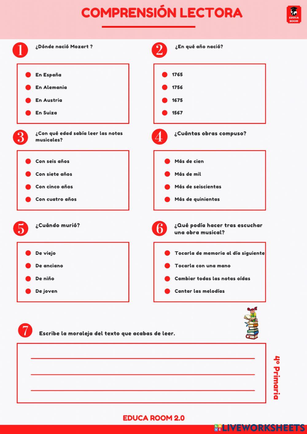 4º ud4 comprensión lectora lengua