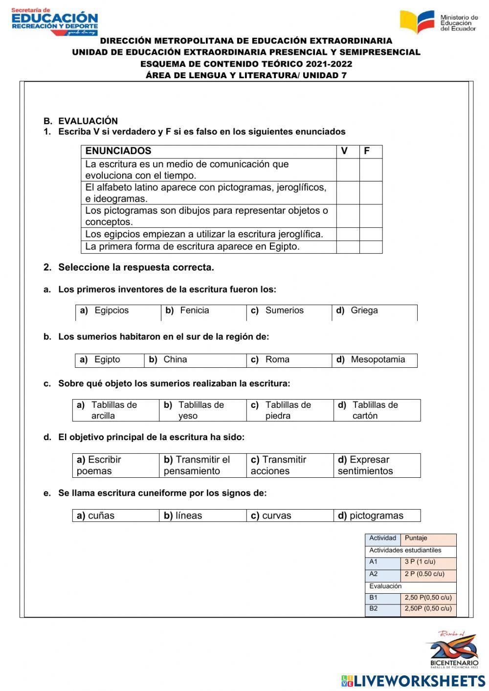 7.Historia de la escritura