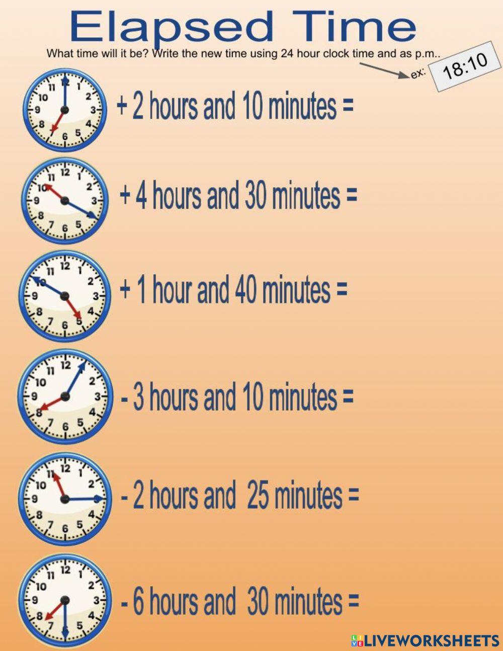 Elapsed time Elapsed time