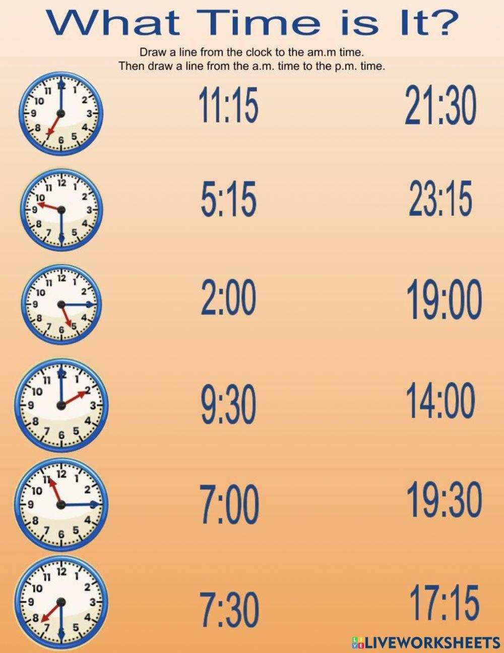 Time Worksheets 24 Hour 24 Hour Clock Worksheets TPT