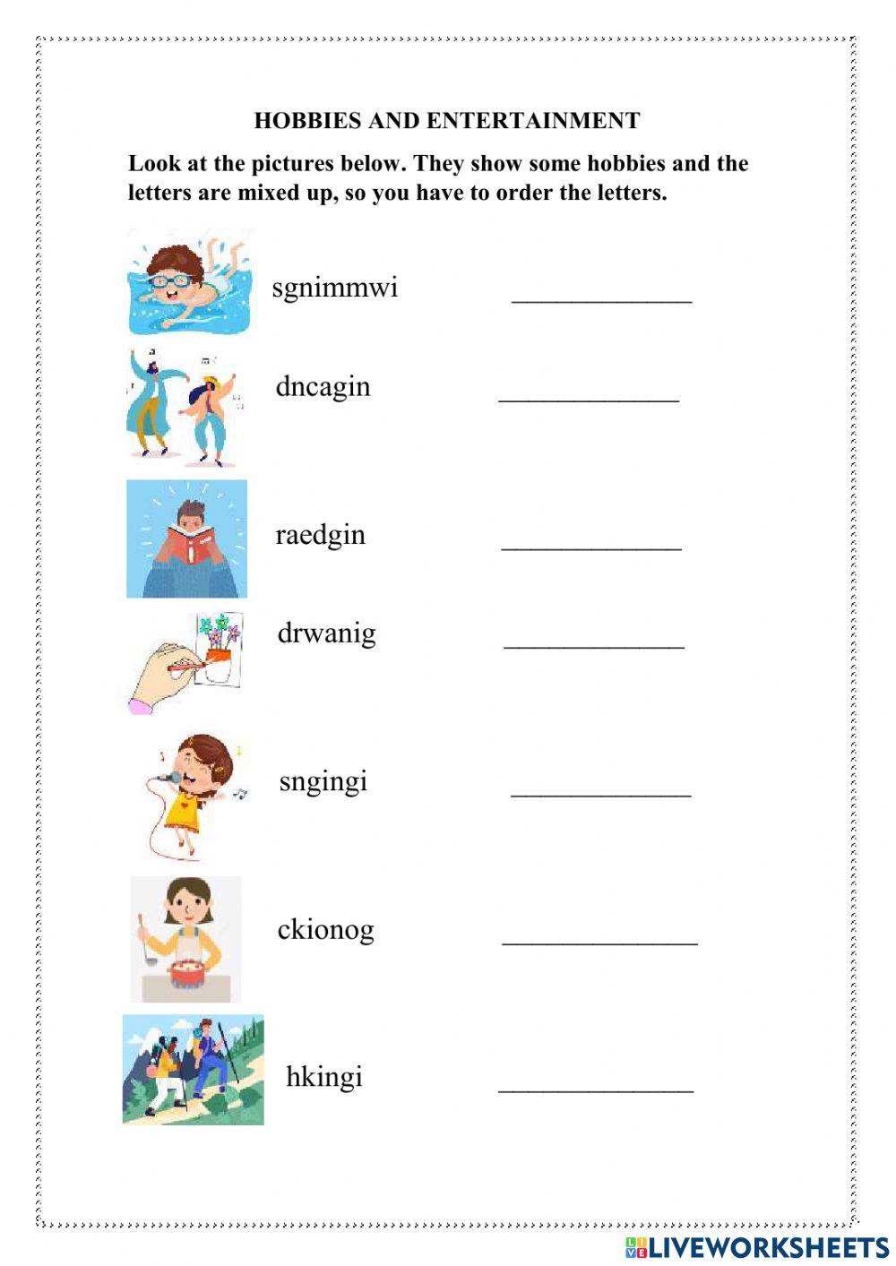 Hobbies and Entertainment