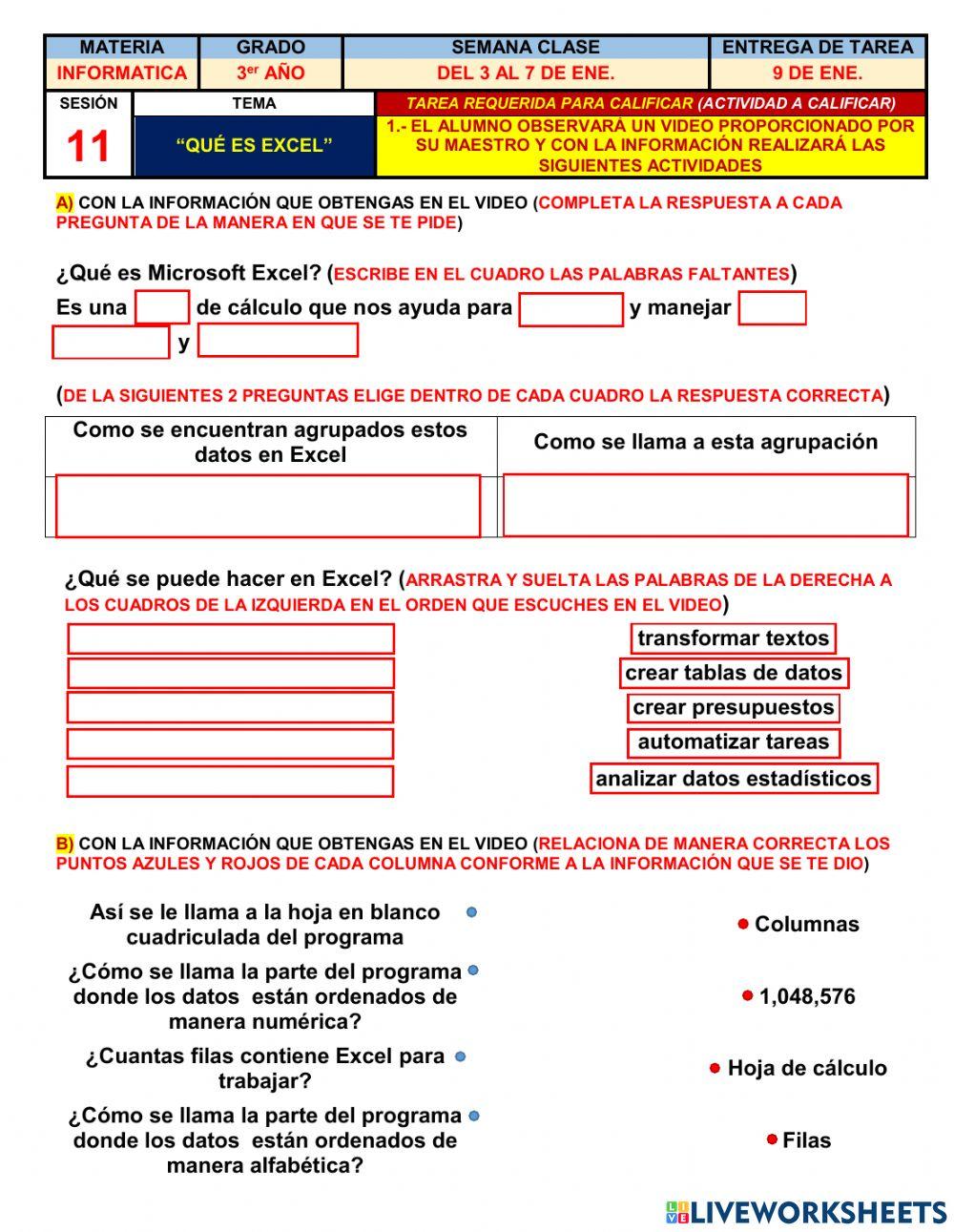 Que es Excel Que es Excel