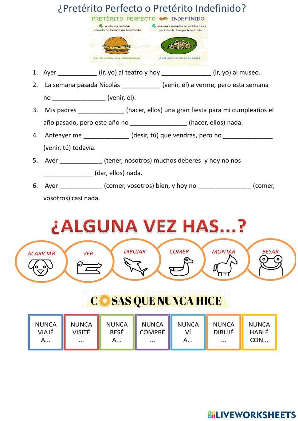 Pretérito Indefinido