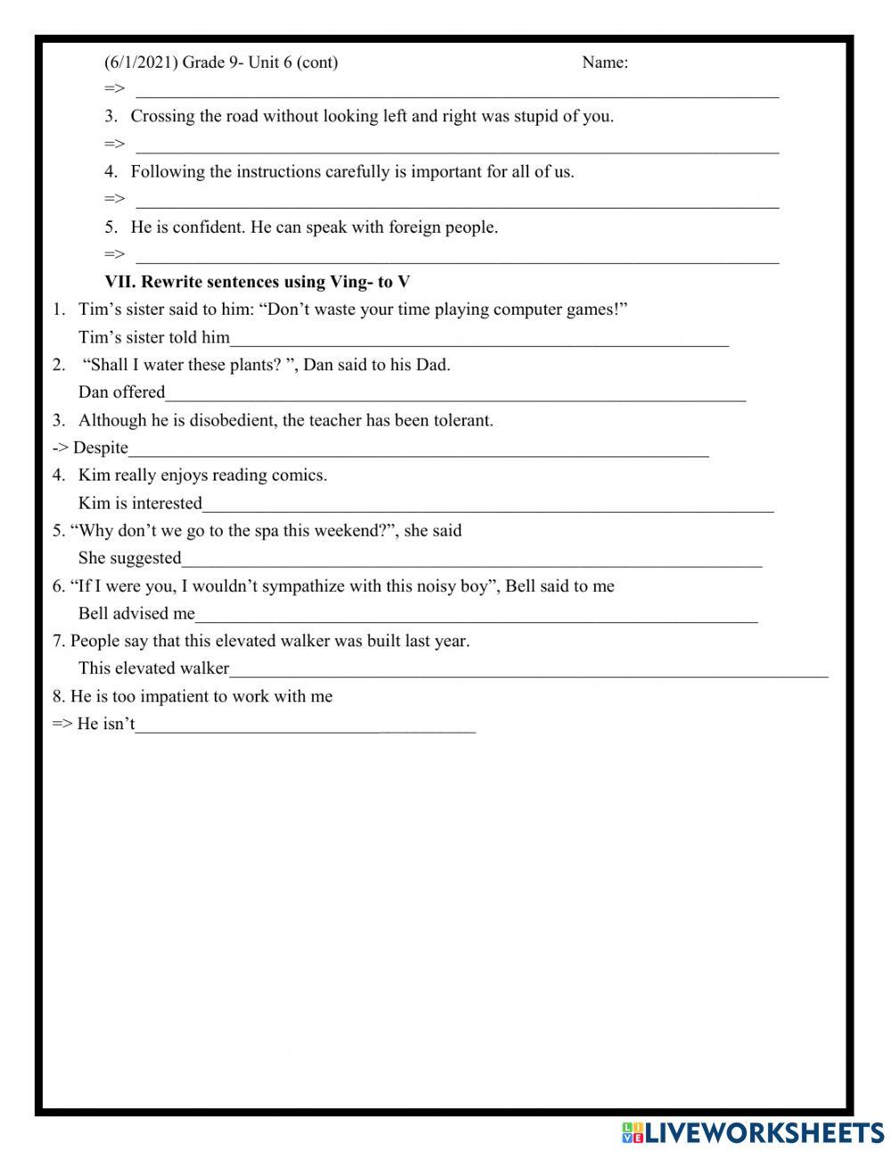 9A- U6- Personalities (cont)