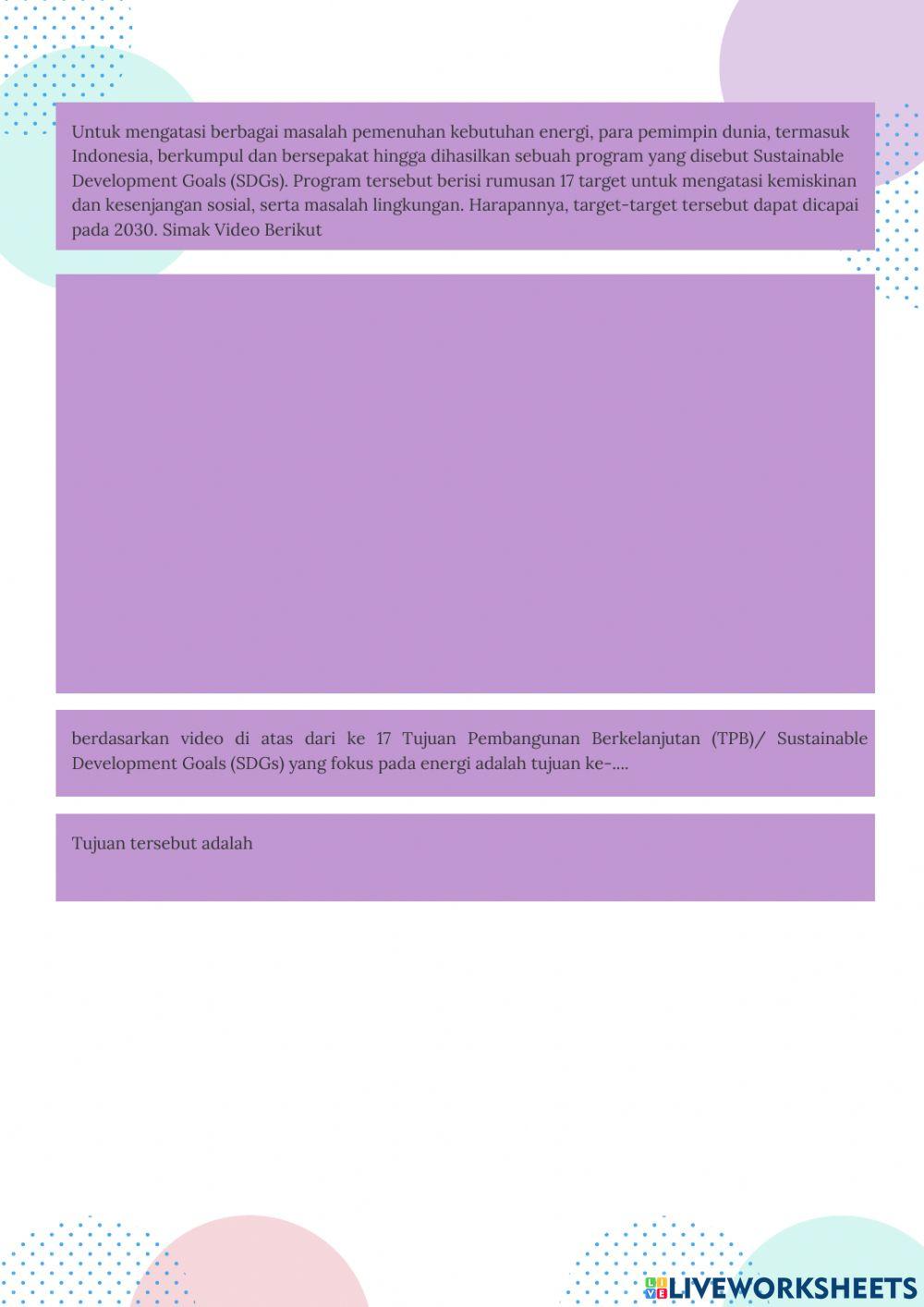Sumber energi terbarukan dan tidak terbarukan, Dampak Eksplorasi dan Penggunaan Energi, dan Upaya Pemenuhan Kebutuhan Energi