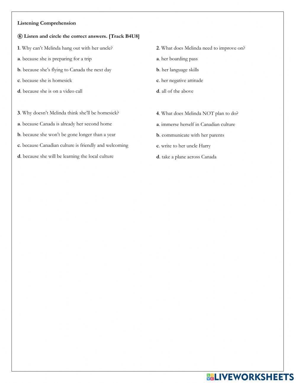 Unit 8 Understanding Cultures