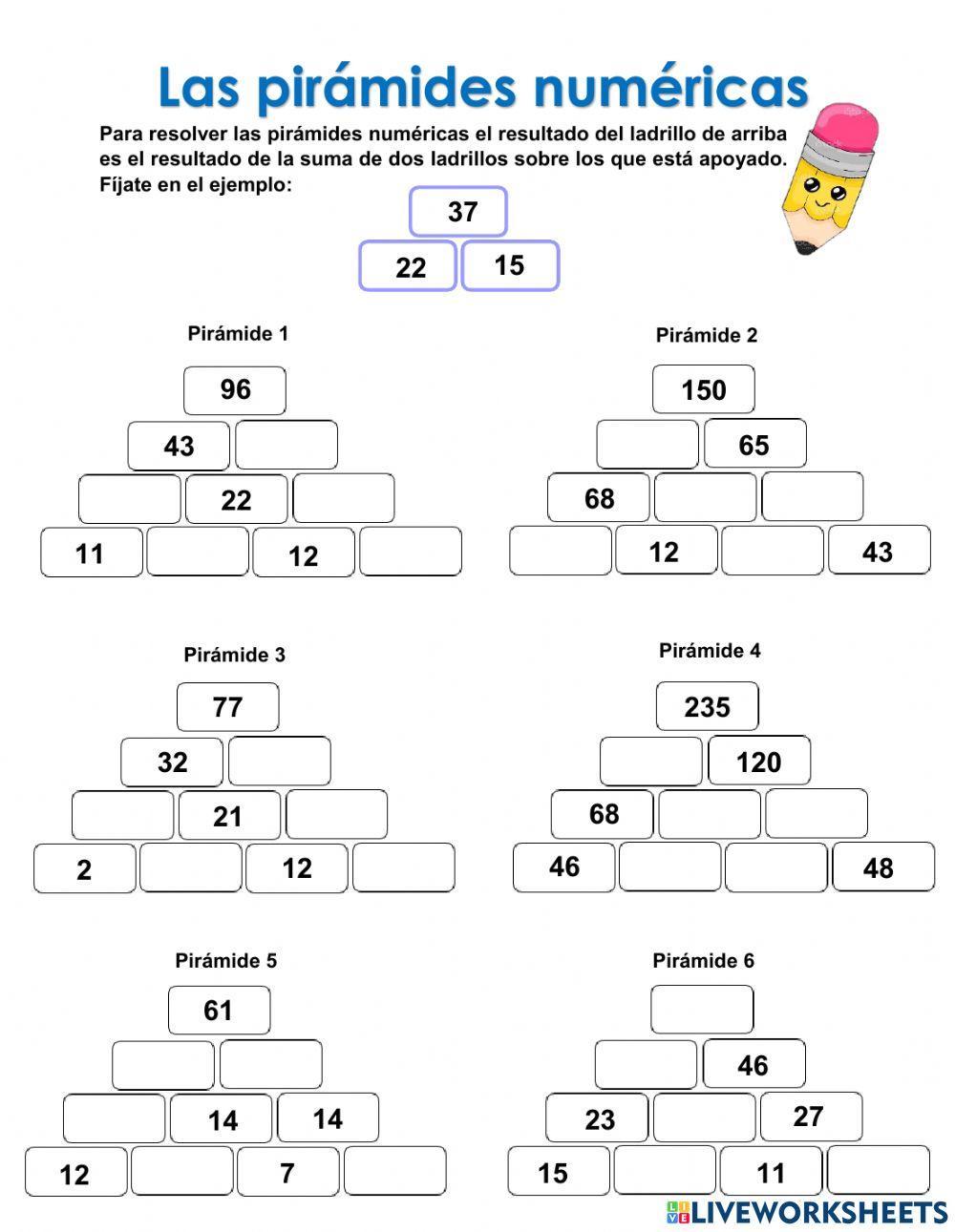 Las pirámides numéricas
