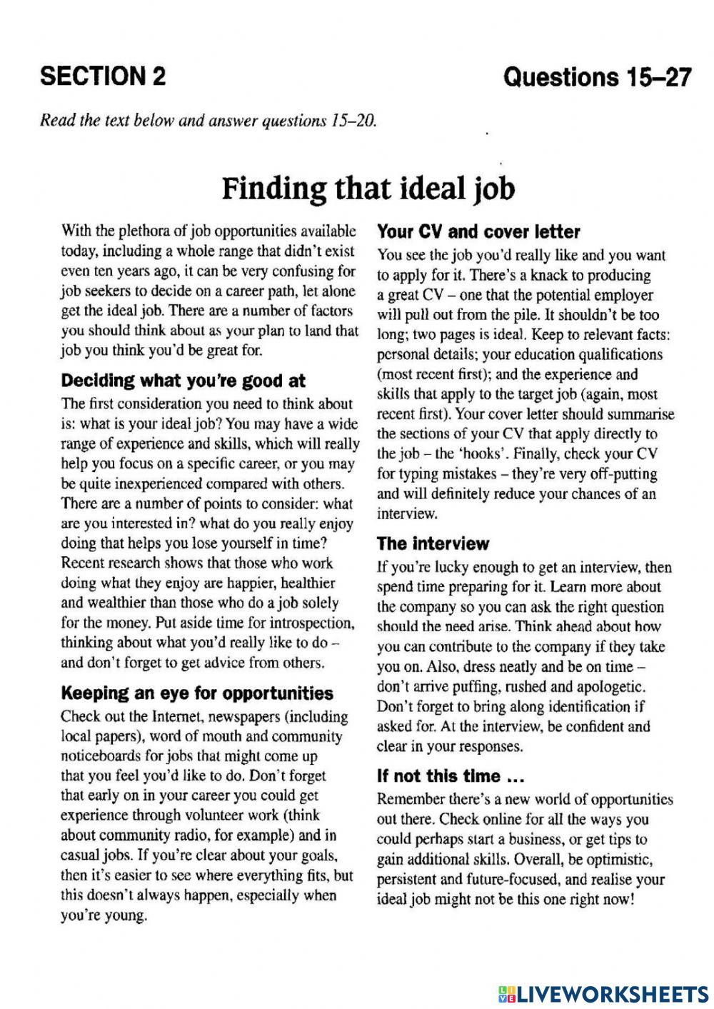 Final ielts reading test