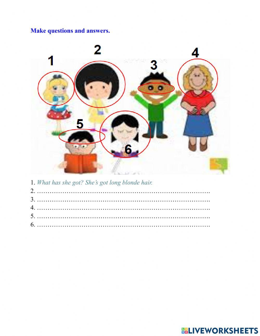 Have has got body parts