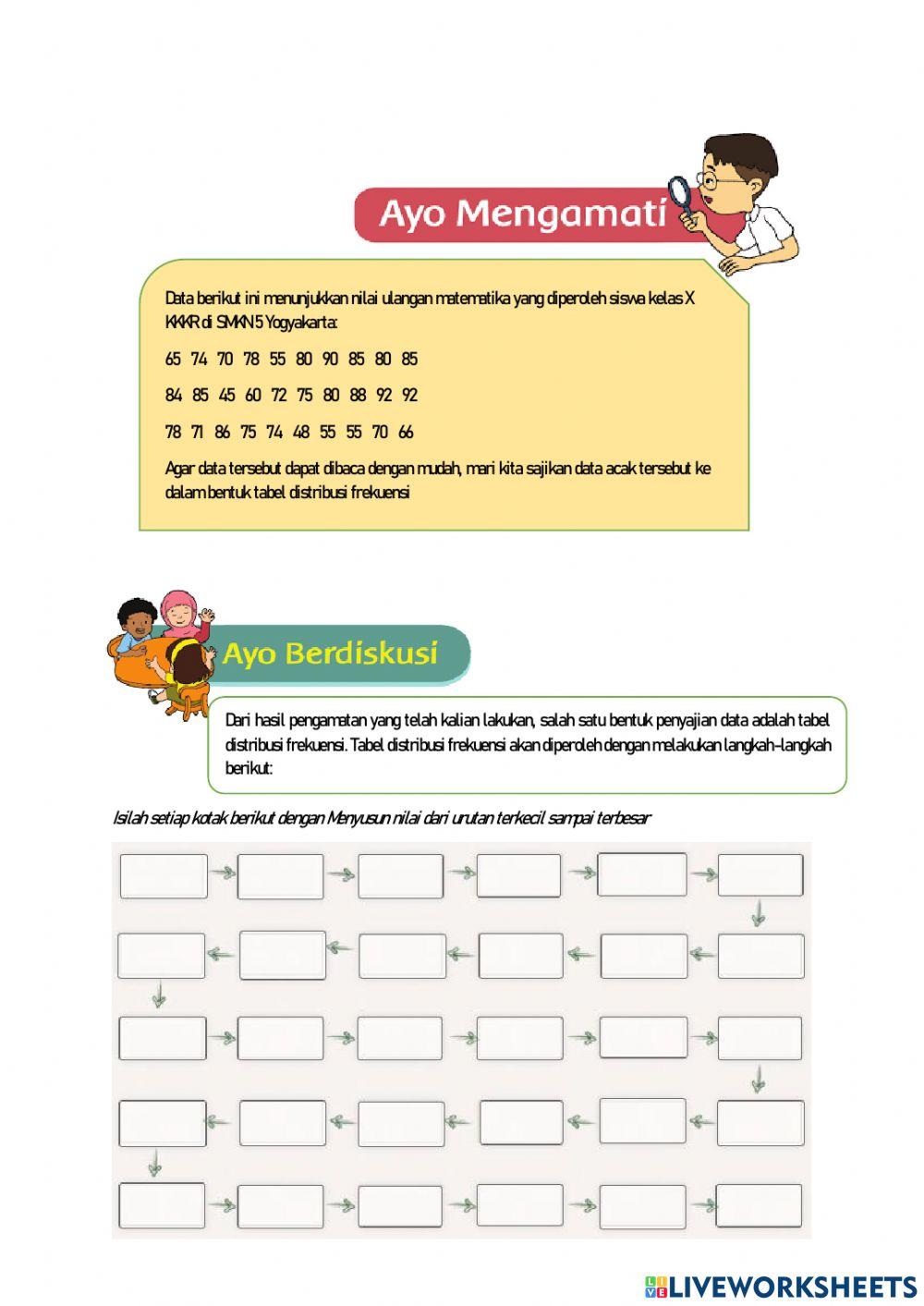 LKPD Statistika 1 (Data berkelompok)