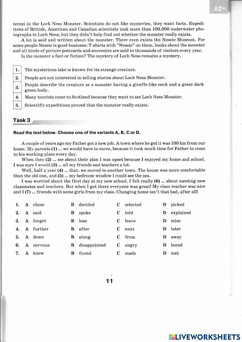 DPA English Grade 9 Test 2