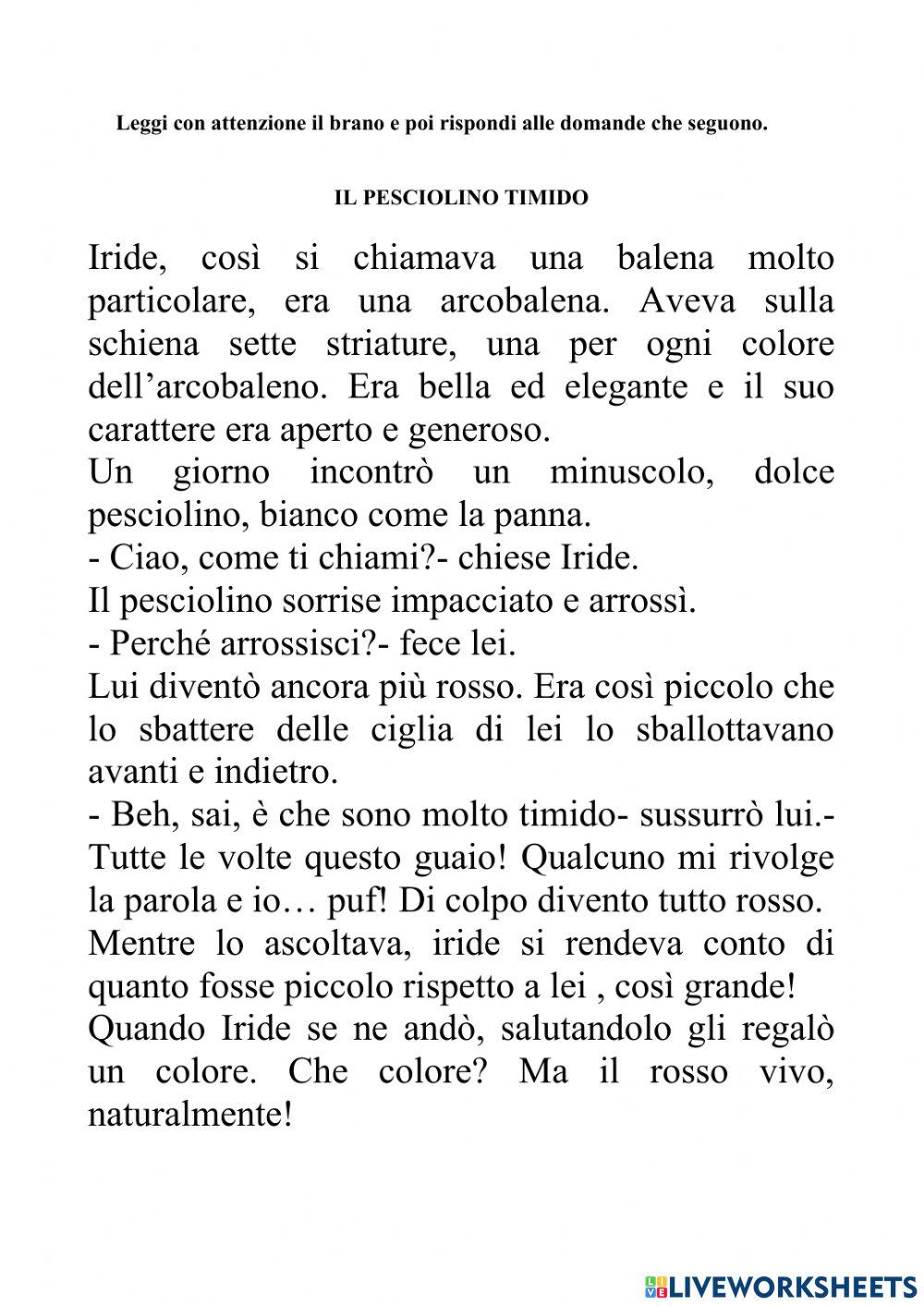 Prove invalsi di italiano