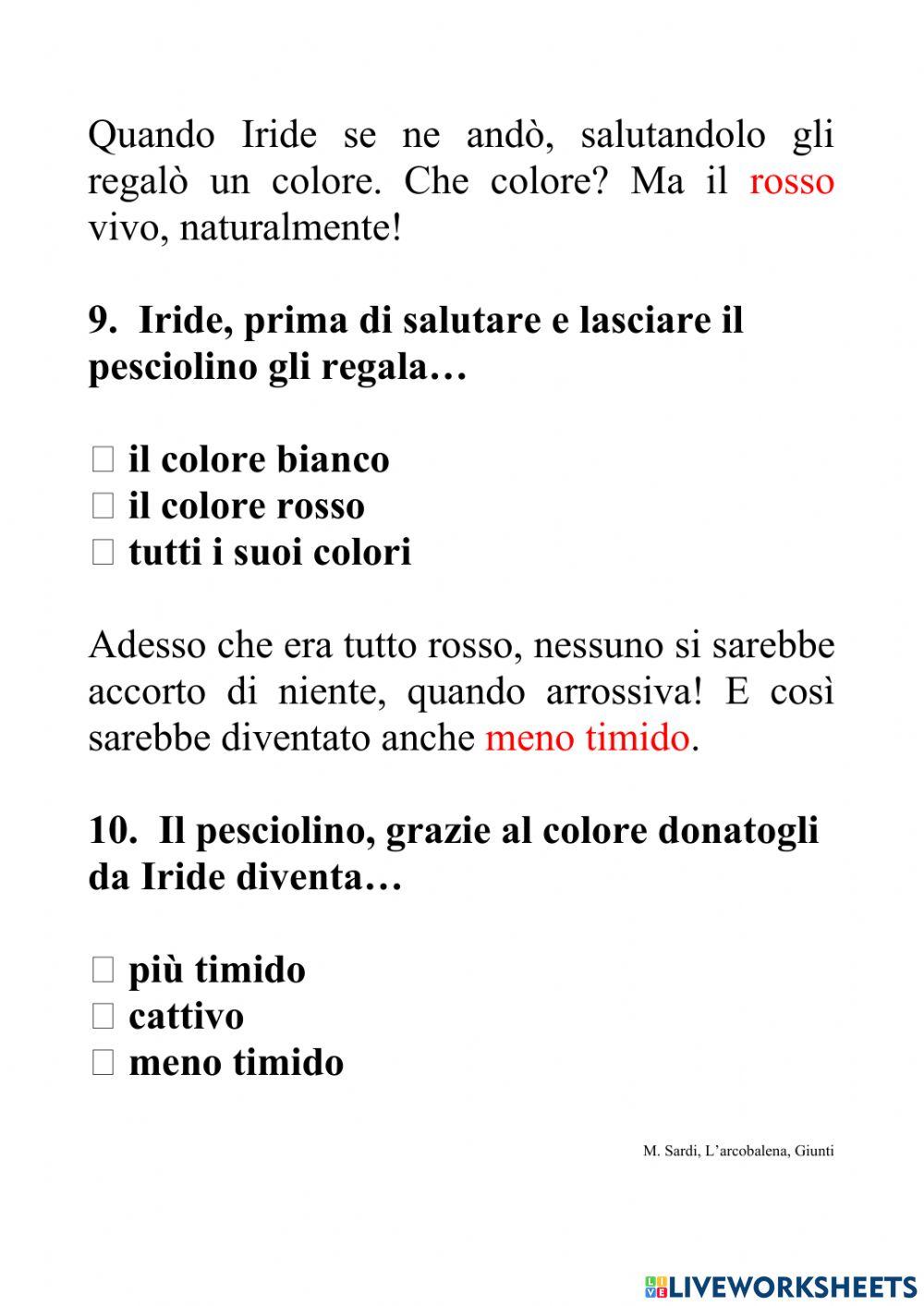 Prove invalsi di italiano