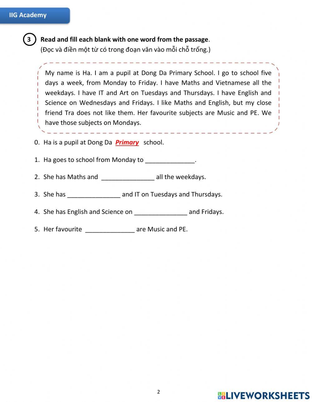 IIG-Grade 4-Worksheet 18
