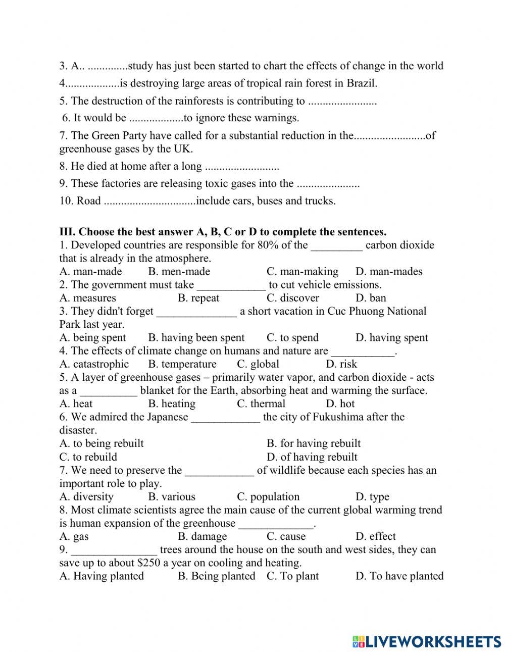Unit 6 - Global Warming - No.2