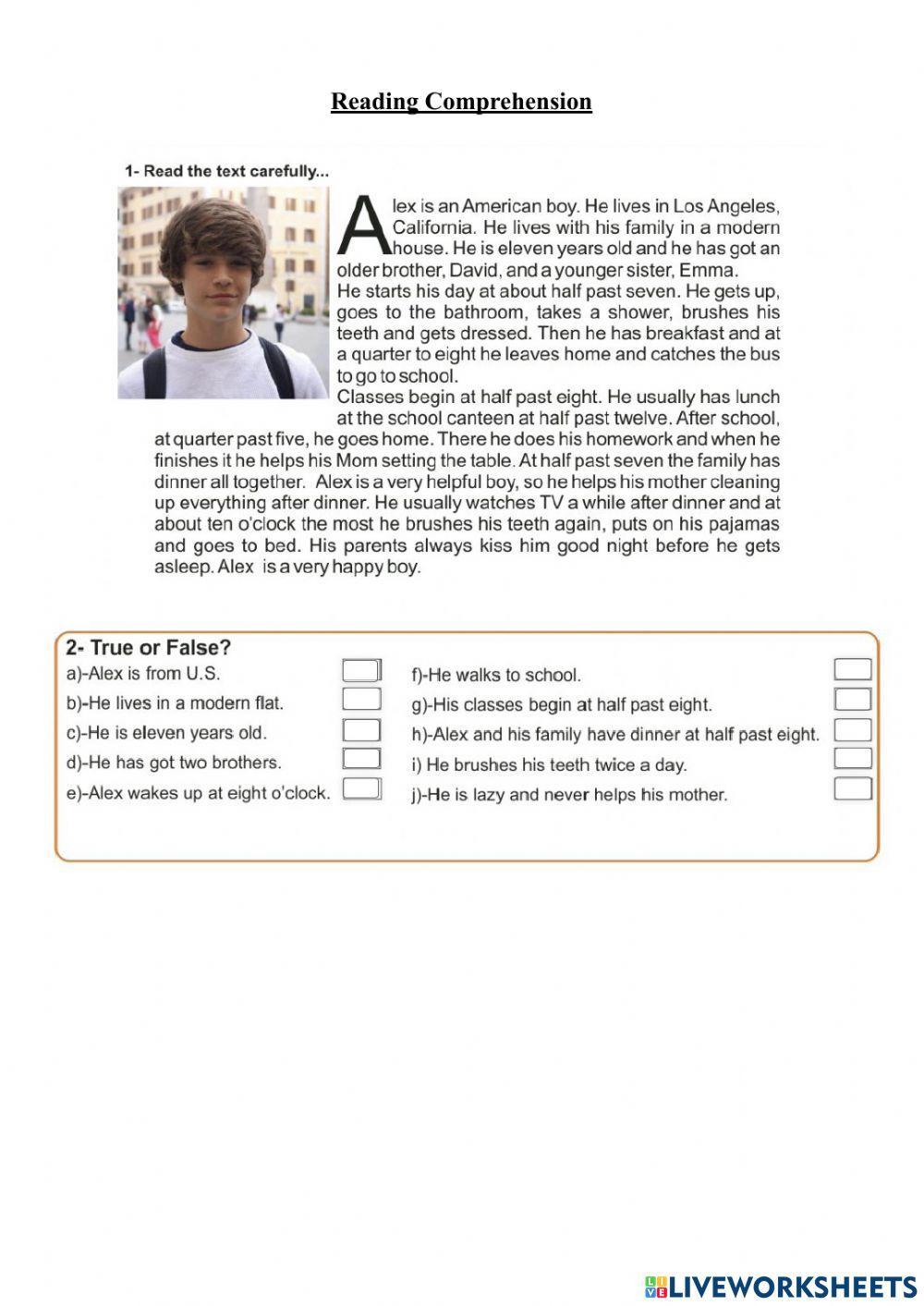 Reading Comprehension 8-1-22