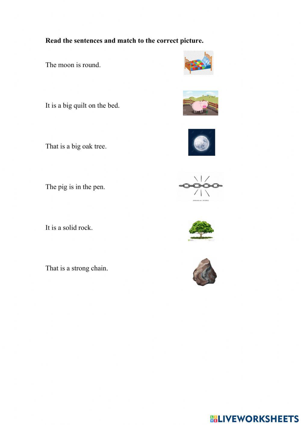 phonics reading online exercise for | Live Worksheets