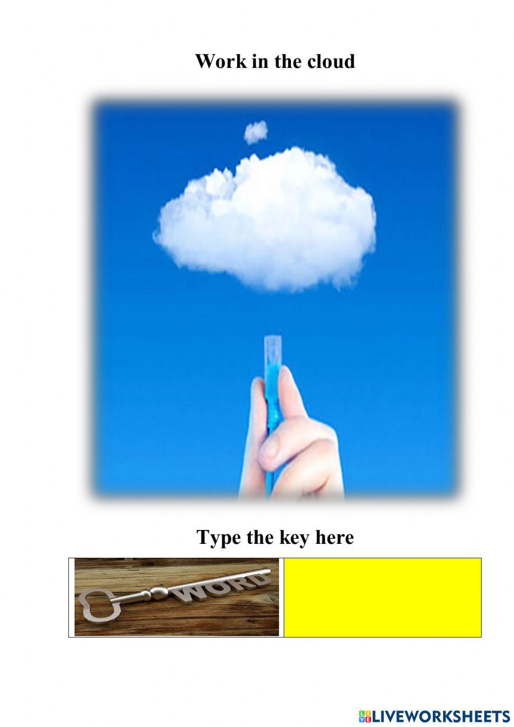 Work in the cloud Power lines