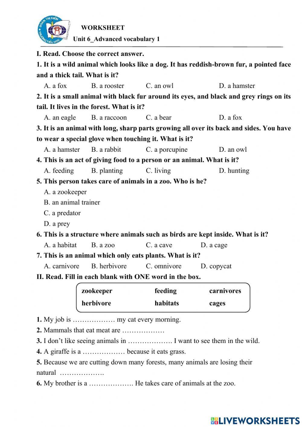 Unit 6-Advanced vocab 1