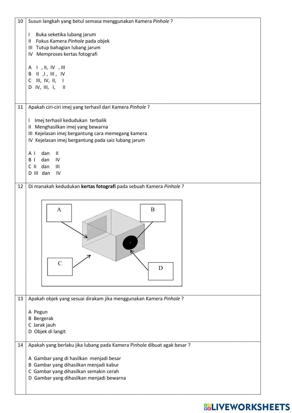 Tingkatan 2 Tajuk 11 : Seni Foto