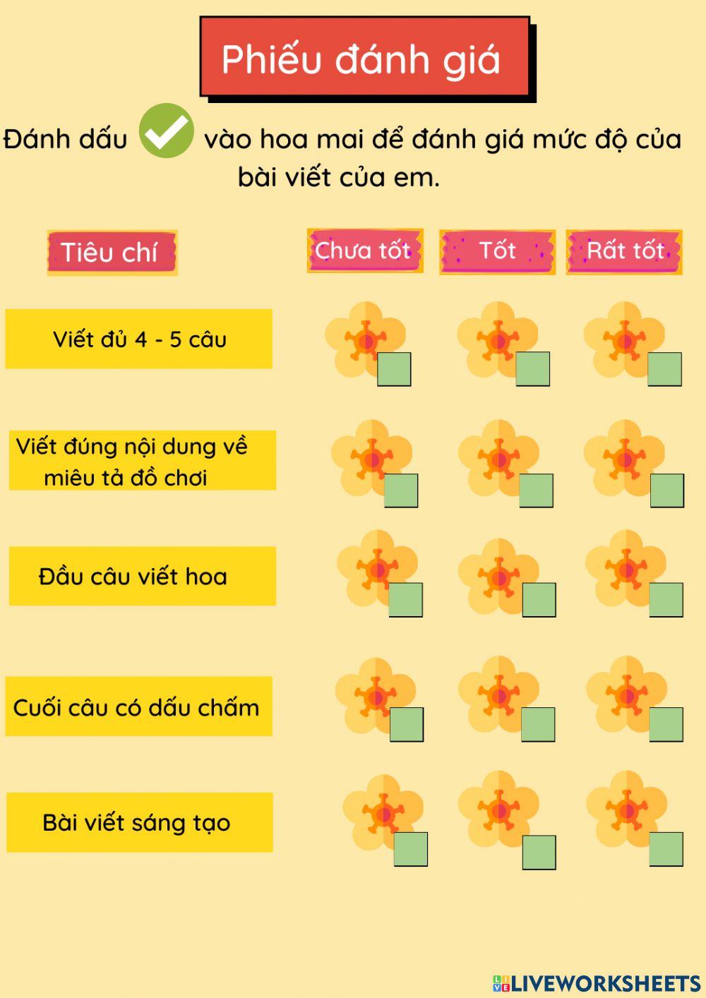 Viết 4-5 câu miêu tả món đồ chơi