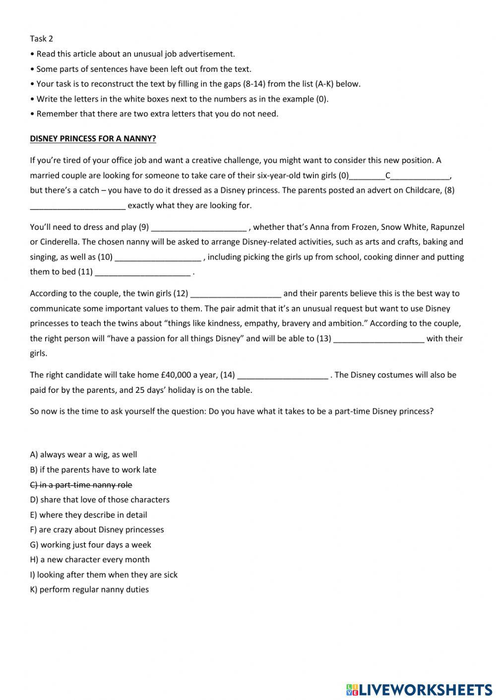 ANGOL NYELV KÖZÉPSZINTŰ ÍRÁSBELI VIZSGA 2021. október 21. 8:00 I. Olvasott szöveg értése