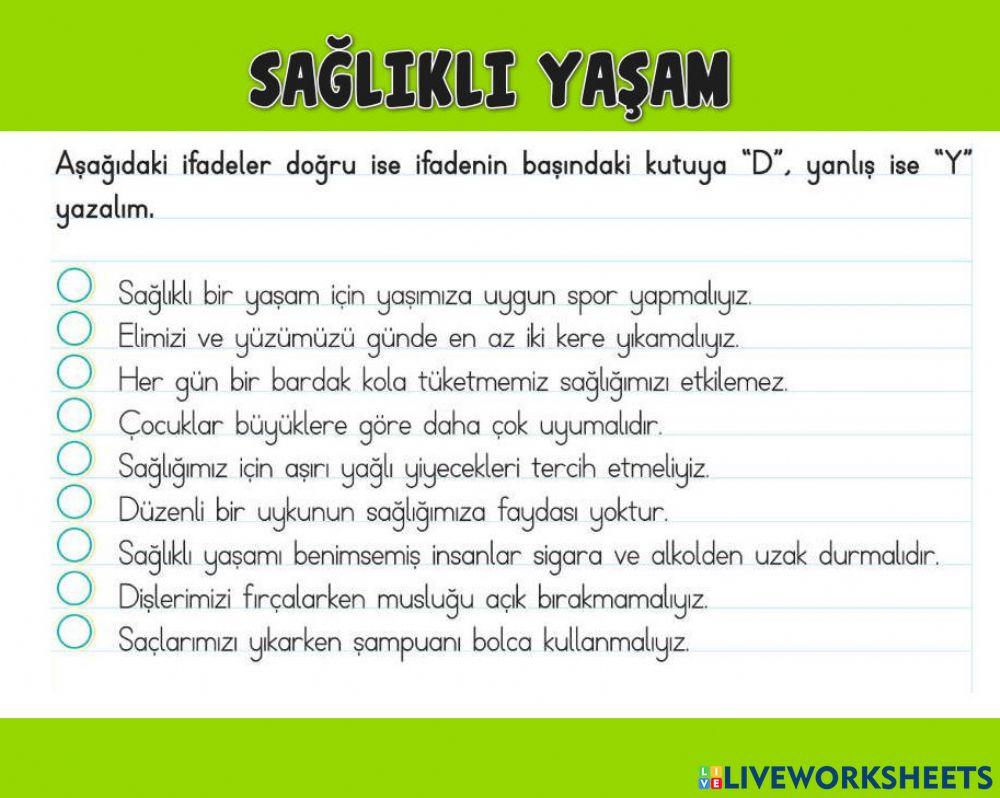 Sağlıklı Yaşam