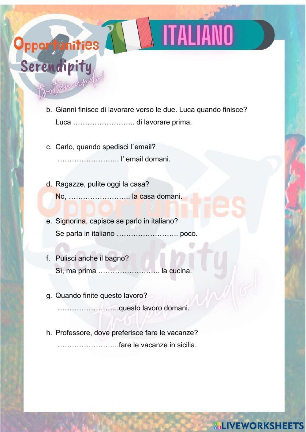 Progetto Italiano Tarea 4