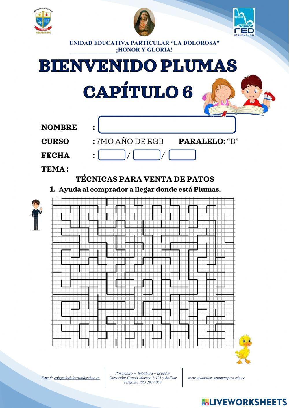 Capítulo 6 - bienvenido plumas