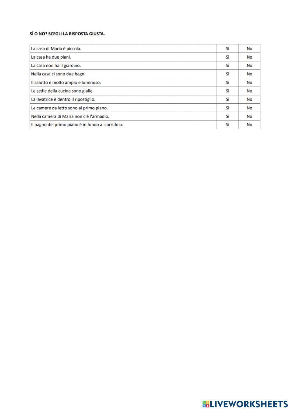 C'è e Ci sono - reading