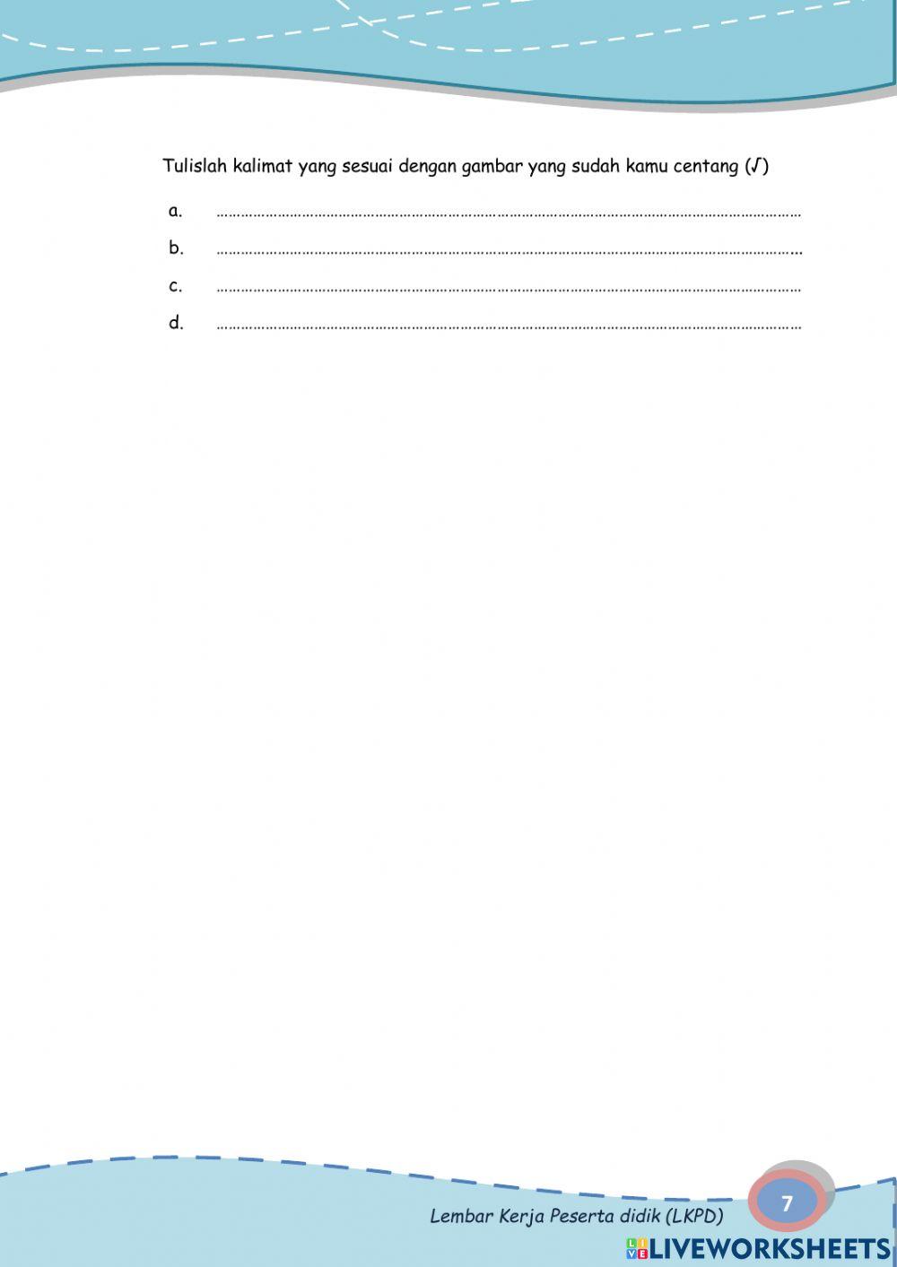 Lembar kerja Peserta didik